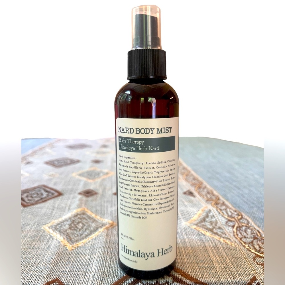 Nard Body Mist Body Therapy Himalaya Herb. Tea Tree Rosemary. 200 ml bottle. New